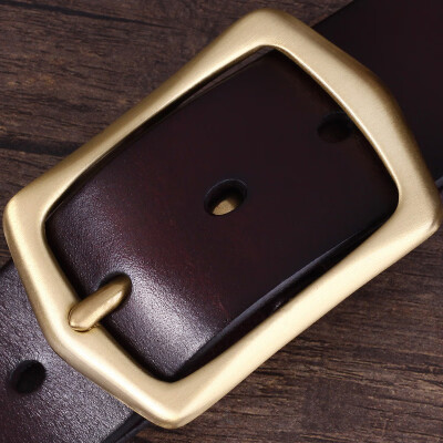 Pure copper buckle pin buckle belt mens leather belt pure leather hand-colored color retro belt generation
Pure copper buckle pin buckle belt mens leather belt pure leather hand-colored color retro belt generation