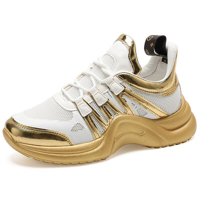 Fashion Platform Sneakers Breathable Mesh Chunky Sneakers for Women Basket Femme Lace-Up Casual Shoes Women Vulcanize Shoes
Fashion Platform Sneakers Breathable Mesh Chunky Sneakers for Women Basket Femme Lace-Up Casual Shoes Women Vulcanize Shoes