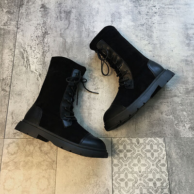 Back-to-date Martin boots British autumn heels&knee boots fashionable round-headed high-barreled Knight boots
Back-to-date Martin boots British autumn heels&knee boots fashionable round-headed high-barreled Knight boots