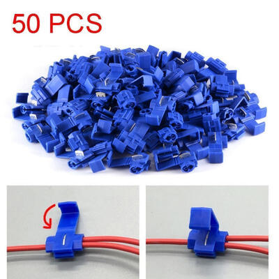 50pcs Scotch Lock Wire Electrical Cable Quick Splice Wire Connector Assortment Terminals Crimp
50pcs Scotch Lock Wire Electrical Cable Quick Splice Wire Connector Assortment Terminals Crimp