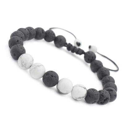 8 mm Natural White Pine Volcanic Rock Adjustable Bracelet Hand Cord Unisex Pair Jewellery Hot Gift
8 mm Natural White Pine Volcanic Rock Adjustable Bracelet Hand Cord Unisex Pair Jewellery Hot Gift
