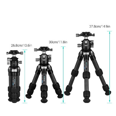 Andoer Portable Desktop Carbon Fiber Travel Tripod 3-Section Adjustable Height with Panoramic Ball Head Ballhead Quick Release Pla
Andoer Portable Desktop Carbon Fiber Travel Tripod 3-Section Adjustable Height with Panoramic Ball Head Ballhead Quick Release Pla