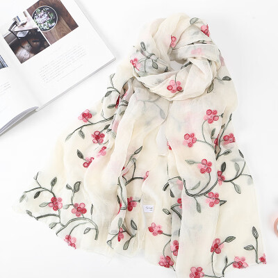 2018 new ten miles peach chiffon flower embroidered silk scarf female travel photo sunscreen beach shawl wholesale
2018 new ten miles peach chiffon flower embroidered silk scarf female travel photo sunscreen beach shawl wholesale