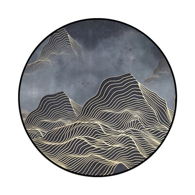 Gobestart Abstract Blue Mountain Ink Painting Printed Soft Fabric Round Floor Mat Carpet
Gobestart Abstract Blue Mountain Ink Painting Printed Soft Fabric Round Floor Mat Carpet