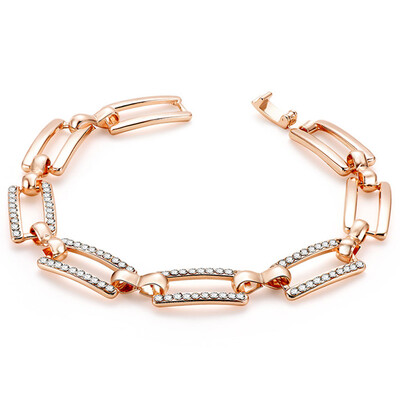 Charm Bracelet Bangle For Women Lady Rose Gold Color Genuine Austrian Crystals Bracelets Jewelry
Charm Bracelet Bangle For Women Lady Rose Gold Color Genuine Austrian Crystals Bracelets Jewelry