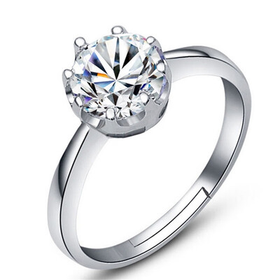 Adjustable Size 925 Silver Finger Rings For Women Cubic Zirconia Engagement Wedding Crown Ring Anniversary Gift D55
Adjustable Size 925 Silver Finger Rings For Women Cubic Zirconia Engagement Wedding Crown Ring Anniversary Gift D55