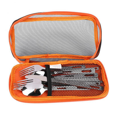 Greensen 14pcs Picnic Cutlery Family Set Stainless Steel Knife Fork Spoon Chopsticks Set for Travel Camp
Greensen 14pcs Picnic Cutlery Family Set Stainless Steel Knife Fork Spoon Chopsticks Set for Travel Camp