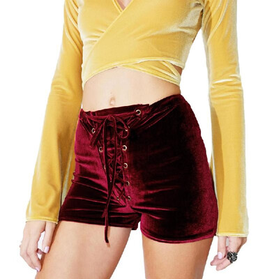 New Sexy Women High Waist Lace Up Velvet Shorts Bodycon Club Punk Hot Casual Shorts Pants BlackBurgundyOrange
New Sexy Women High Waist Lace Up Velvet Shorts Bodycon Club Punk Hot Casual Shorts Pants BlackBurgundyOrange