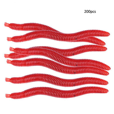 Greensen 200Pcs 38cm Artificial Soft Red Small Earthworm Worm Fishing Bait Fishing Lures Accessory
Greensen 200Pcs 38cm Artificial Soft Red Small Earthworm Worm Fishing Bait Fishing Lures Accessory
