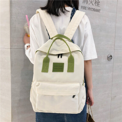 Ins schoolbag female Korean high school students campus simple Joker ancient sense of contrast color backpack backpack backpack
Ins schoolbag female Korean high school students campus simple Joker ancient sense of contrast color backpack backpack backpack