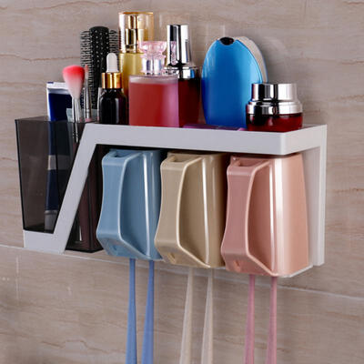 Greensen Bathroom Suction Wall Mount Hooked Toothpaste Toothbrush Holder Storage Rack
Greensen Bathroom Suction Wall Mount Hooked Toothpaste Toothbrush Holder Storage Rack