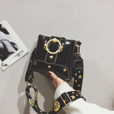 Tailored Fashion Bright Leather Retro Wild Simple Bucket Single Shoulder Messenger Bag
Tailored Fashion Bright Leather Retro Wild Simple Bucket Single Shoulder Messenger Bag