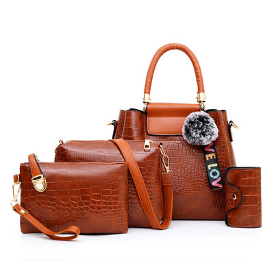 Summer new mobile handbags European&American fashion crocodile pattern shoulder diagonal cross-branches four-piece suit
Summer new mobile handbags European&American fashion crocodile pattern shoulder diagonal cross-branches four-piece suit