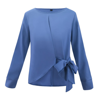 EFINNY Casual Women Long-Sleeved Chiffon Bow Knotted Round Neck Hem Irregular Shirt Loose Tops
EFINNY Casual Women Long-Sleeved Chiffon Bow Knotted Round Neck Hem Irregular Shirt Loose Tops