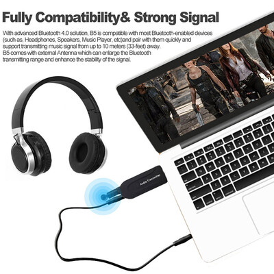 〖Follure〗USB Wireless Bluetooth Audio Transmitter A2DP 35mm Stereo HiFi Adapter For TV
〖Follure〗USB Wireless Bluetooth Audio Transmitter A2DP 35mm Stereo HiFi Adapter For TV