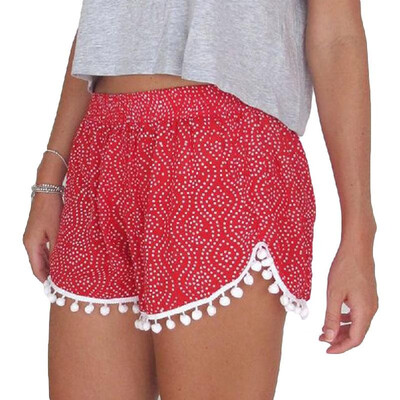 Europe Fashion Women Beach Shorts Print Hairball Elastic Waist Casual Sexy Pants BlackRed
Europe Fashion Women Beach Shorts Print Hairball Elastic Waist Casual Sexy Pants BlackRed