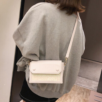 Qiao Bani 2019 new Korean chic fashion simple sequins wild small square bag shoulder diagonal trend handbags
Qiao Bani 2019 new Korean chic fashion simple sequins wild small square bag shoulder diagonal trend handbags