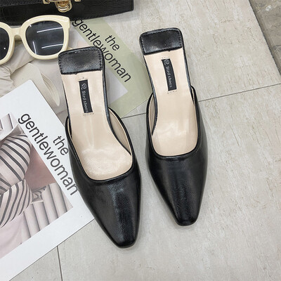 Ins Port Wind Womens Shoes Super Fire Small Square Head Mueller Slippers Baotou Coarse-heeled Square Head Middle-heeled Lazy Sand
Ins Port Wind Womens Shoes Super Fire Small Square Head Mueller Slippers Baotou Coarse-heeled Square Head Middle-heeled Lazy Sand