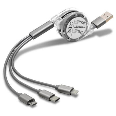 Multifunctional Fast Data Cable Scalable Charging Cable One Drag Three Micro USB 8P Android Type-C Charging Cable-1m
Multifunctional Fast Data Cable Scalable Charging Cable One Drag Three Micro USB 8P Android Type-C Charging Cable-1m