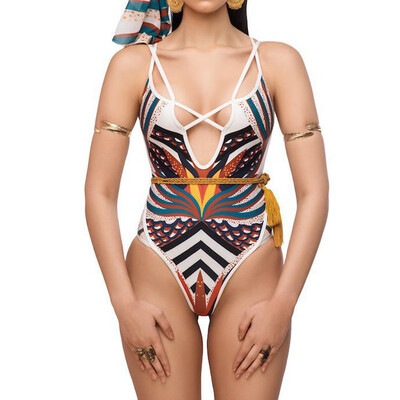 Roseonmyhand Fashion Women Swimwear Geometric Printed Push-Up Bikini Bandage One-Piece
Roseonmyhand Fashion Women Swimwear Geometric Printed Push-Up Bikini Bandage One-Piece