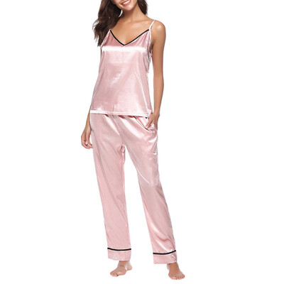 Roseonmyhand Women Sleepwear Sleeveless Strap Nightwear Lace Trim Satin Cami Top Pajama Sets
Roseonmyhand Women Sleepwear Sleeveless Strap Nightwear Lace Trim Satin Cami Top Pajama Sets