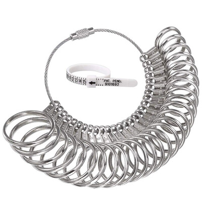 〖Follure〗Jewelry Ring Sizers Gauge Tool Ring Stainless Ring On Finger Measuring Ring Tool Rings Set Size
〖Follure〗Jewelry Ring Sizers Gauge Tool Ring Stainless Ring On Finger Measuring Ring Tool Rings Set Size