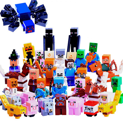 HOT Minecrafted Steve Alex Zombie Enderman Reuben Skeleton Weapon Action Figures Toys Compatible With LegoINGlys Blocks
HOT Minecrafted Steve Alex Zombie Enderman Reuben Skeleton Weapon Action Figures Toys Compatible With LegoINGlys Blocks