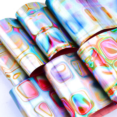 Toponeto 16PcsSet Holographic Nail Transfer Stickers Gradient Maze Nail Foils DIY Tips
Toponeto 16PcsSet Holographic Nail Transfer Stickers Gradient Maze Nail Foils DIY Tips