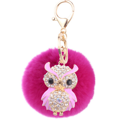 Car Keychain Handmade Cute Creative Plush Owl Rex Rabbit Hairball Crystal Rhinestone Jewelry Bag Pendant
Car Keychain Handmade Cute Creative Plush Owl Rex Rabbit Hairball Crystal Rhinestone Jewelry Bag Pendant