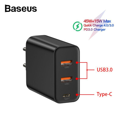 Baseus PPS quick charge 40 30 USB phone charger for tablets AC 100-240V travel power charger for iphone Huawei Samsung Xiaomi
Baseus PPS quick charge 40 30 USB phone charger for tablets AC 100-240V travel power charger for iphone Huawei Samsung Xiaomi