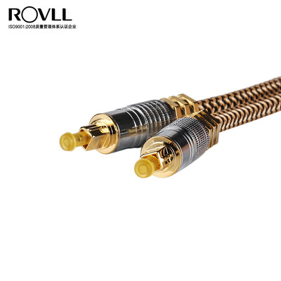 Rover ROVLL audio cable digital fiber zinc alloy square mouth copper shell high fidelity home theater amplifier audio cable 3 m RVAFLGD1830 gold
Rover ROVLL audio cable digital fiber zinc alloy square mouth copper shell high fidelity home theater amplifier audio cable 3 m RVAFLGD1830 gold