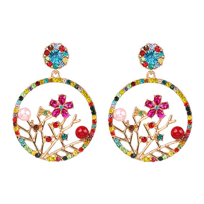 Ethnic Big Roung Flower Crystal Earrings Boho Wedding Jewelry Accessories Trendy Statement Earrings For Party Girls
Ethnic Big Roung Flower Crystal Earrings Boho Wedding Jewelry Accessories Trendy Statement Earrings For Party Girls