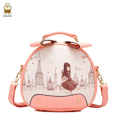 Japan&South Korea cute girls messenger bag leisure new round bag printed cartoon shoulder bag portable tide
Japan&South Korea cute girls messenger bag leisure new round bag printed cartoon shoulder bag portable tide