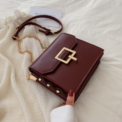 Advanced foreign gas bag simple rivet bag new 2019 fashion chain small square bag single shoulder oblique satchel bag
Advanced foreign gas bag simple rivet bag new 2019 fashion chain small square bag single shoulder oblique satchel bag