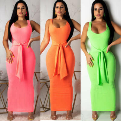 Women Summer Bandage Sleeveless Evening Party Cocktail Long Tank Casual Dress
Women Summer Bandage Sleeveless Evening Party Cocktail Long Tank Casual Dress