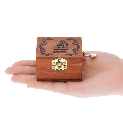 Retro Wooden Musical Box Hand Crank Music Box Exquisite Workmanship 4 Patterns for Option
Retro Wooden Musical Box Hand Crank Music Box Exquisite Workmanship 4 Patterns for Option