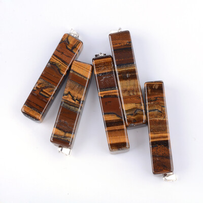 Cuboid Natural Tiger Eye Big Pendants with Silver Tone Iron Findings 5460x1113x1113mm Hole 6x4mm
Cuboid Natural Tiger Eye Big Pendants with Silver Tone Iron Findings 5460x1113x1113mm Hole 6x4mm