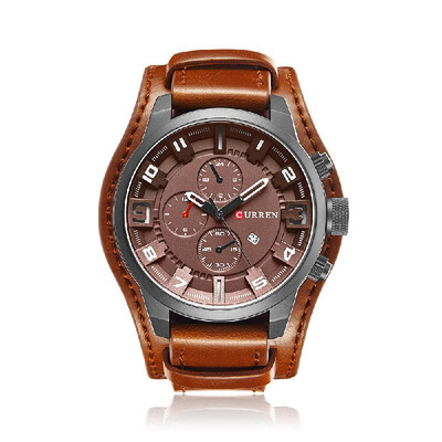 Curren Men Sport Quartz Watch Fashion Calendar Watches Big Dial Leather Strap Wristwatch
Curren Men Sport Quartz Watch Fashion Calendar Watches Big Dial Leather Strap Wristwatch