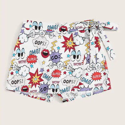 Tailored Womens Casual Fit Flower Print And Graffiti Elegant Waist Bandage Short Pants
Tailored Womens Casual Fit Flower Print And Graffiti Elegant Waist Bandage Short Pants