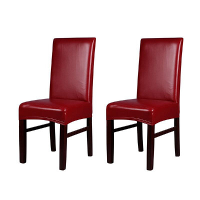 2pcs One-piece PU Leather Stretchable Dining Chair Back Seat Covers Waterproof Oilproof Dustproof Ceremony Chair Slipcovers Protec
2pcs One-piece PU Leather Stretchable Dining Chair Back Seat Covers Waterproof Oilproof Dustproof Ceremony Chair Slipcovers Protec