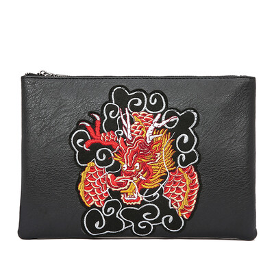 Chinese style embroidered dragon pattern hand bag fashion men&women small bag Korean version hand grab bag mens letter envelo
Chinese style embroidered dragon pattern hand bag fashion men&women small bag Korean version hand grab bag mens letter envelo