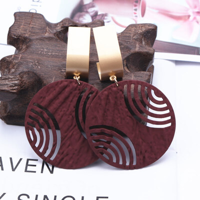 EK435 European American Exaggerated Hollow Geometric Big Round Drop Earrings for Women Female Simple Ethnic Metal Punk Brincos
EK435 European American Exaggerated Hollow Geometric Big Round Drop Earrings for Women Female Simple Ethnic Metal Punk Brincos