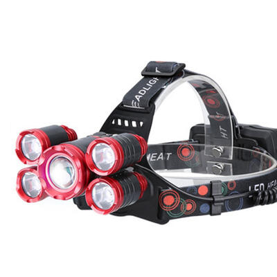 T6 USB Rechargeable LED Headlamps Waterproof Strong Light Sensor 5 Heads Fishing Lamp With ChargerEU Plug
T6 USB Rechargeable LED Headlamps Waterproof Strong Light Sensor 5 Heads Fishing Lamp With ChargerEU Plug