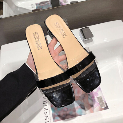 Little Fresh Girl High-heeled Slippers Women Summer Korean Version Baitao Square-headed Rough-heeled Transparent Lazy Slippers
Little Fresh Girl High-heeled Slippers Women Summer Korean Version Baitao Square-headed Rough-heeled Transparent Lazy Slippers