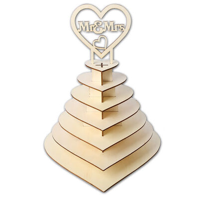 7 Tier Heart Shape Mr & Mrs Wooden Chocolates Cupcake Holder Pyramid Tower DIY Wedding Party Display Stand Wedding Decoration
7 Tier Heart Shape Mr & Mrs Wooden Chocolates Cupcake Holder Pyramid Tower DIY Wedding Party Display Stand Wedding Decoration