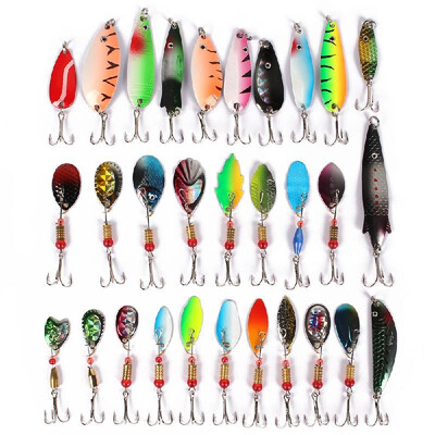 Pack of 30pcs Fishing Lures Mixed colorSizeWeight Metal Spoon Lures Atificial Hard Fishing Baits
Pack of 30pcs Fishing Lures Mixed colorSizeWeight Metal Spoon Lures Atificial Hard Fishing Baits