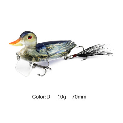 3D Duck Topwater Fishing Lure Floating Artificial Bait Floating Bait With Hooks Hard Fishing Wobblers Tackle Fishing Accessories
3D Duck Topwater Fishing Lure Floating Artificial Bait Floating Bait With Hooks Hard Fishing Wobblers Tackle Fishing Accessories