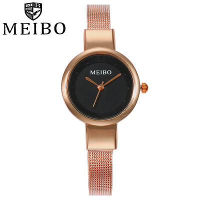 MEIBO Fashion Women Spuer Slim Silver Mesh Belt Quartz Watch Casual Ladies Stainless Steel Watch Clock Relogio Feminino 533
MEIBO Fashion Women Spuer Slim Silver Mesh Belt Quartz Watch Casual Ladies Stainless Steel Watch Clock Relogio Feminino 533