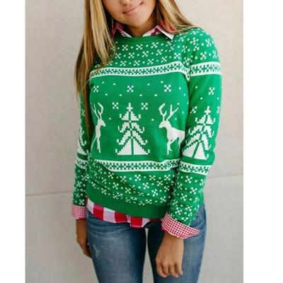 Womens Lady Long Sleeve Christmas Sweater Sweatshirt Jumper Winter Pullover Tops
Womens Lady Long Sleeve Christmas Sweater Sweatshirt Jumper Winter Pullover Tops