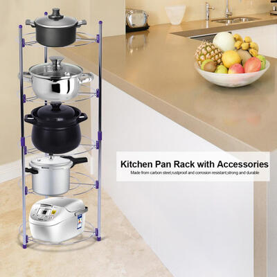 5 Tiers Home Kitchen Pans Pots Storage Rack Durable Metal Wire Shelving Organizer Metal Storage Shelves Pot Organizer
5 Tiers Home Kitchen Pans Pots Storage Rack Durable Metal Wire Shelving Organizer Metal Storage Shelves Pot Organizer